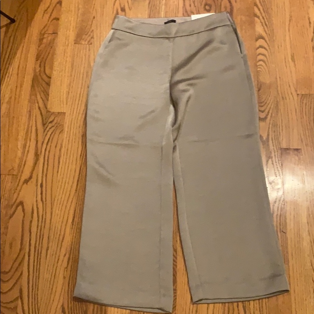 Gold sheen wide leg dress pants